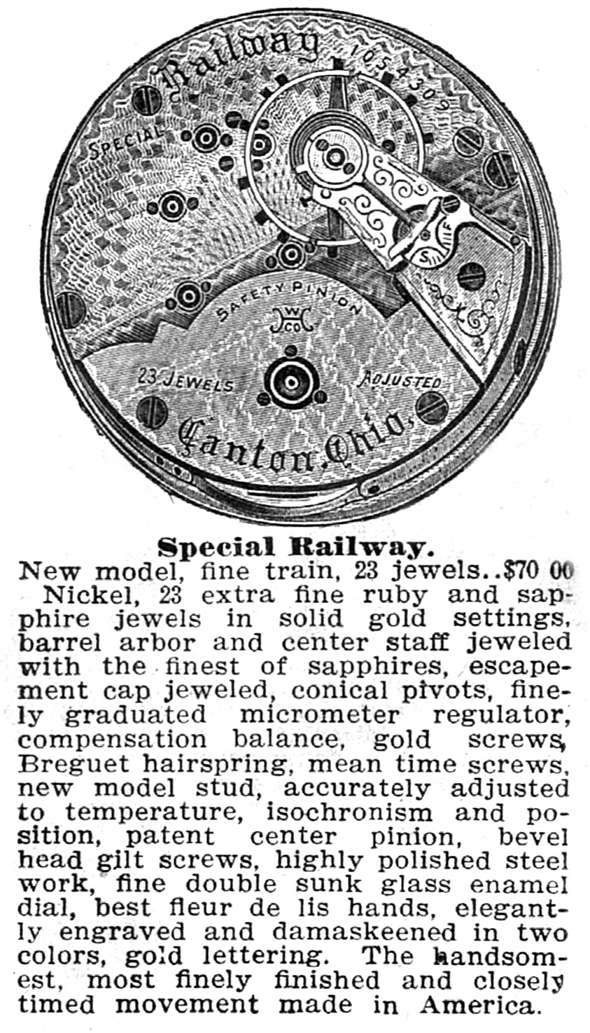 Montre De Poche Hampden Special Railway Ancienne - 23 Rubis, Fonctionne, Bon état Vintage
